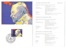 126817 - Papst Johannes Paul II: - Maximumkarte, Vaduz 5.9.1983
