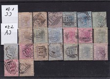 Sierra Leone, Westafrika, nur Queen Victoria Ausgaben, Wasserzeichen CA und CC