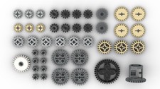 Lego Technic Technik Zahnrad Zahnräder Gear Differential Konvolut 44 Teilig