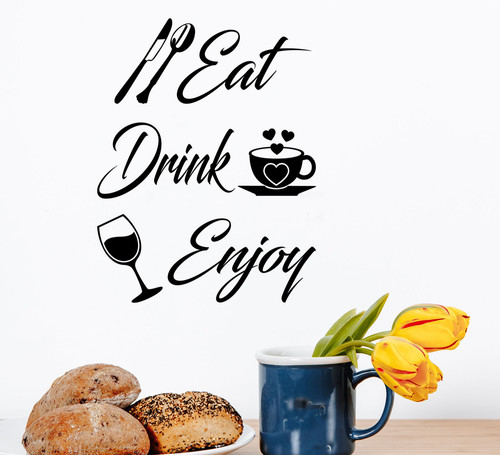 Wandsticker essen trinken - wandsticker,