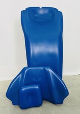 Sirona M1 Polsterset 3-teilig Blau  Behandlungsstuhl Polster Zahnarzt GEPFLEGT