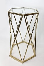 Sechseck Glas Mitteltische mit