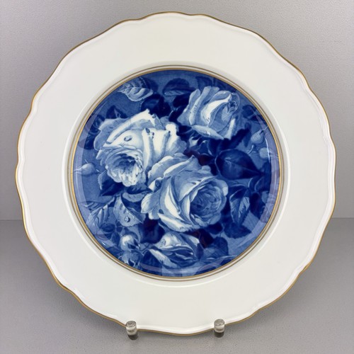 Wandteller blaue rosen - wandteller, v