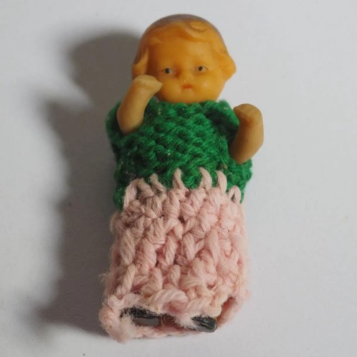 Vintage miniatur puppe 5cm - vintage,