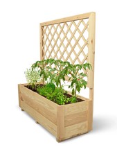 Pflanzkasten mit Rankgitter M