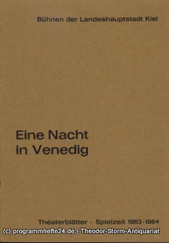 Programmheft eine nacht - nacht, in