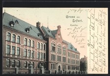 Ansichtskarte Erfurt, Gymnasium 1900 