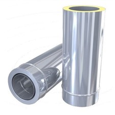 Schornstein Wanddurchführung für DW Edelstahlschornstein mit 30mm Isolierung  