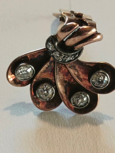 Antiker biedermeier ohrclip - antiker,