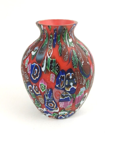 Fratelli toso millefiori vase - millefiori,