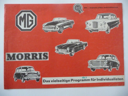 Altes auto prospekt mg - -,