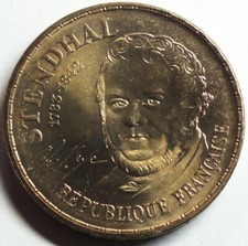 Frankreich 10 Francs 1983 200 . Geburtstag v STENDHAL  fast st/unc +Münztasche