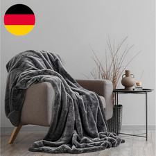 Kuscheldecke Felloptik 150X200 Cm - Edle Kunstfelldecke - Premium Felldecke Für 