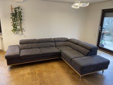 Großes Eck-Sofa - Braun mit