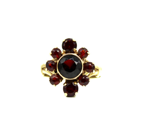 Ring 333 gelbgold granat - 333,