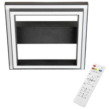 Brilliant LED Deckenleuchte Pallas Schwarz 30cm 18W 1260lm RGB CCT Fernbedienung