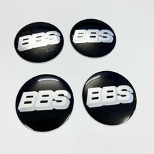 4X Aufkleber Felgendeckel 56mm Nabenkappen Schwarz Alufelgen Wheel Stickers BBS