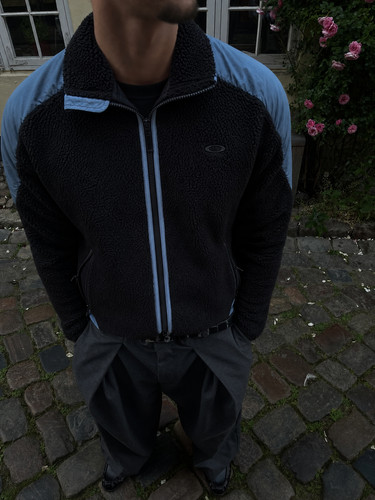 Oakley fleece jacke schwarz - oakley,