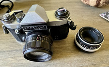 Alte Spiegelreflexkamera Praktika  Super TL  mit Zubehör