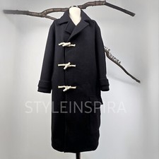 ZARA 🖤 LIMITED EDITION MANTEL WOLLMANTEL OVERSIZE DUFFLECOAT KNEBELKNÖPFE Black