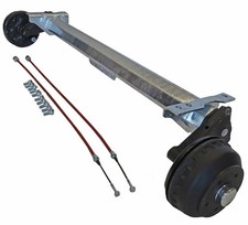 Alko Anhängerachse gebremst 1350kg B1200-6, Auflage = 1300mm, Radanschluss 5x112