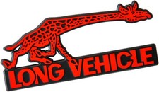 Relief Schild Aufkleber LONG