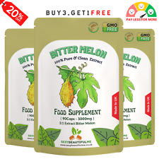 Bittermelonenextrakt Kapseln 9000mg - Vegane Kapseln - Blutzucker & Cholesterin Wellness