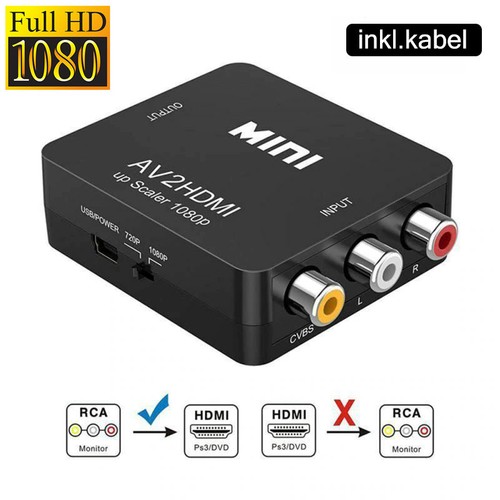 Hdmi konverter adapter - av,