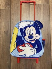 Kinderrucksack Kindergartentasche 3D Trolley Mit Rädern Mickey Mouse B-Ware
