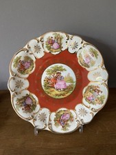 Teller Sammelteller Mayer  Wiesau Handmalerei vergoldet- Barocke Szene Bavaria 