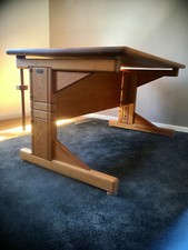 Kinderschreibtisch Schreibtisch Höhenverstellbar Neigungsverstellbar Massiv Holz