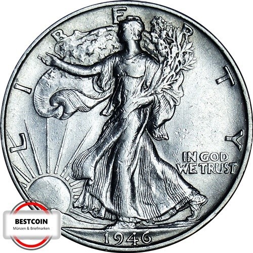 Usa 142 half dollar - km,
