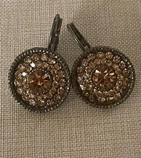 Italienische Edelstahl Ohrringe Edelsteine Damen Vintage Weihnachtsgeschenk?