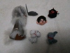 Alte mini Spielfiguren, 6 Stück