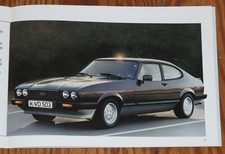 1981 Ford Capri III Prospekt brochure n Consul Escort Taunus Granada