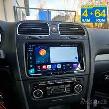 64GB Android 14 Autoradio CarPlay GPS Navi BT für VW Touran Golf 5 6 Passat Polo
