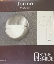 Konstsmide Torino Außenleuchte dekorativ Edelstahl-Design E27 IP44