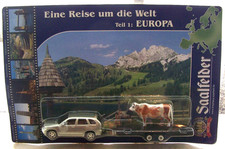 BMW X5 mit Trailer & Kuh  " Saalfelder Brauhaus "    Grell Nr : ohne