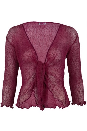 Damen netzjäckchen bolero - damen, 3/4