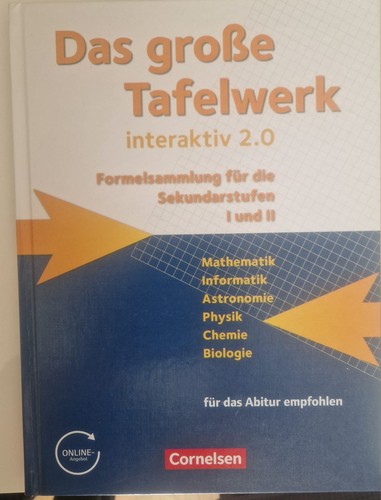 Cornelsen das große - das, tafelwerk
