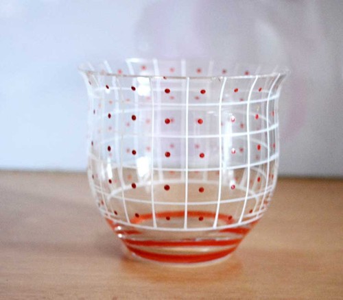 Alte runde glasvase kugel vase - runde,