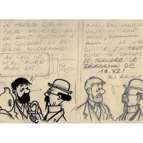 Postkarte moulinsart tim und - tim,