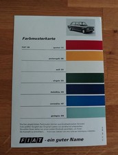 FIAT 128 - Farbkarte (1/1970)