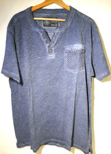 ❤️TOM TOMPSON BY JEANS FRITZ  BLAUES T-SHIRT  GRÖßE 2XL  KURZARM BRUSTTASCHE TOP