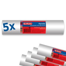 5x Thermofaxrolle Fax Rollen 12mm Kern Faxpapier Thermo Fax 210 mm x 30 m