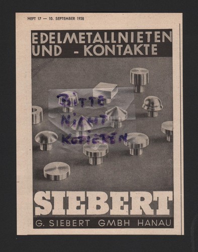 Hanau werbung 1938 - hanau,, g