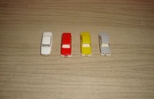 4 baugleiche DDR-Spielzeug PKW