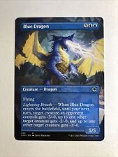 1x D&D Forgotten Realms Blue Dragon Full Art NM/M Magic The Gathering Mtg