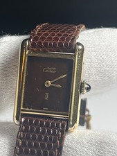 Cartier Tank Must de Cartier Handaufzug Vergoldet 925 Silber Vintage