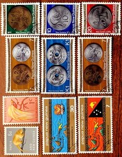 Briefmarken alt old Stamps Papua New Guinea  Papua-Neuguinea Set Sammlung Tiere